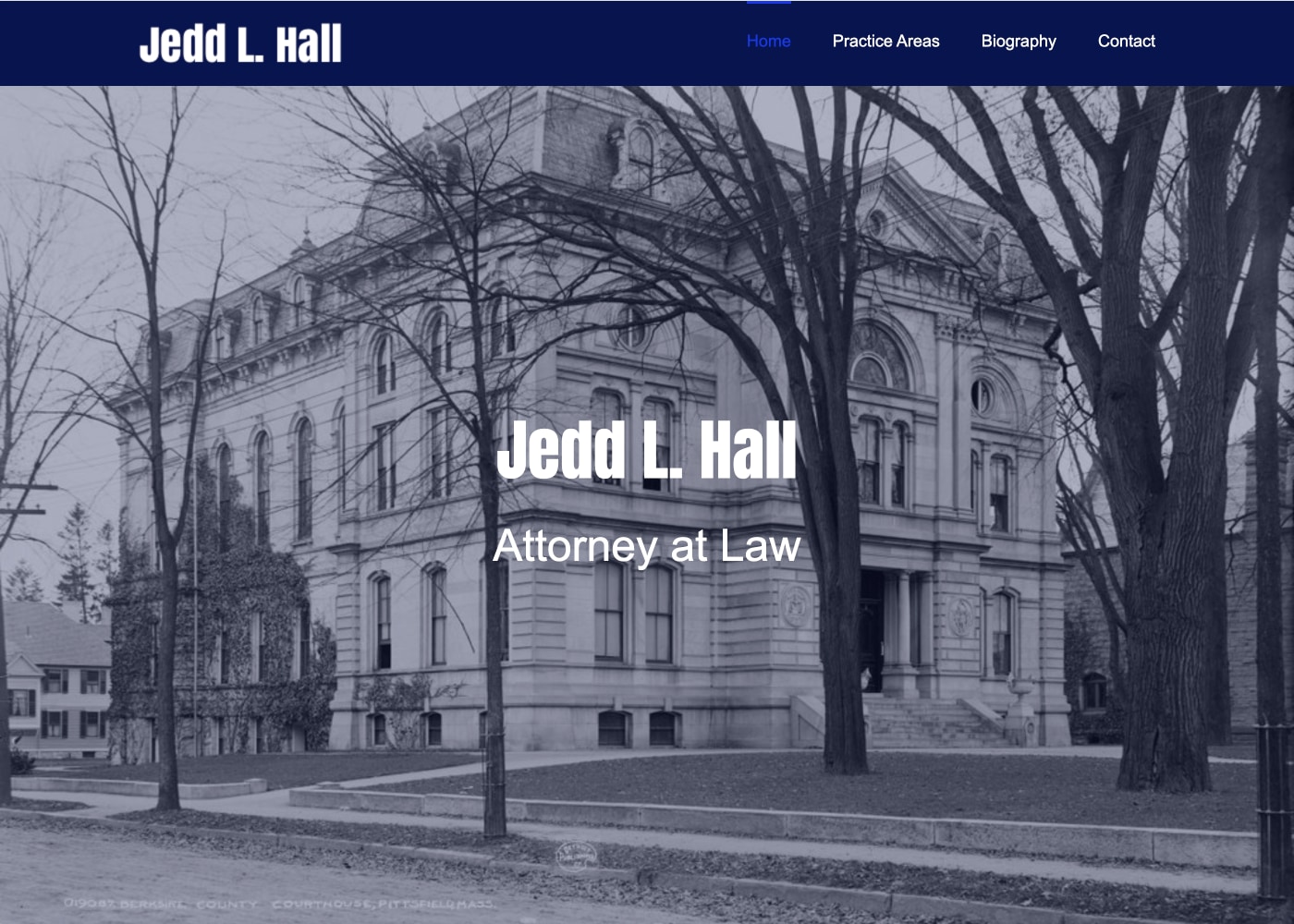 Screen shot of JeddHall.com